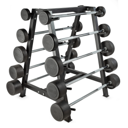 Штанга неразборная обрезиненная 30 кг. Прямой гриф. VictoryFit VF-DX4300