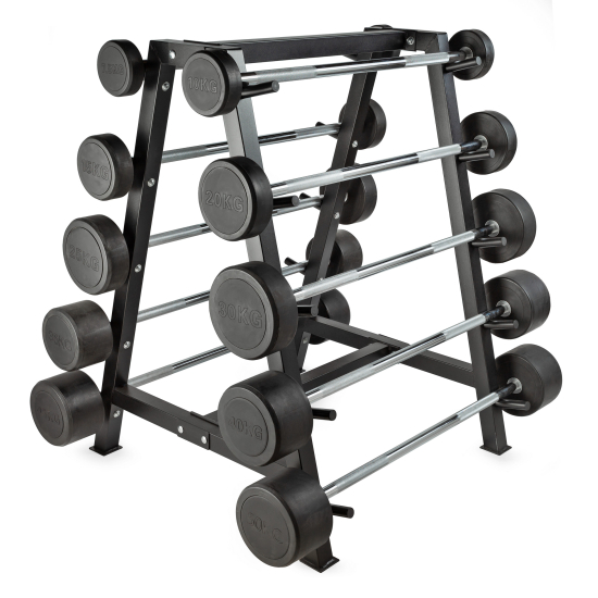 Штанга неразборная обрезиненная 15 кг. Прямой гриф. VictoryFit VF-DX4150