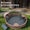 Песочница UNIX Kids Round круглая 120 см коричневый