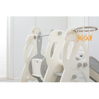 Горка с качелями UNIX Kids Music Grey