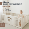 Большой детский игровой манеж UNIX Kids Classic Tree House / Классик домик на дереве 180 x 200 см бежевый