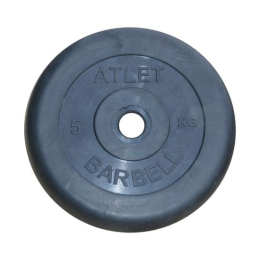 Диск обрезиненный BARBELL ATLET 5 кг / диаметр 26 мм