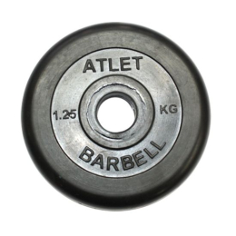 Диск обрезиненный BARBELL ATLET 1.25 кг / диаметр 26 мм