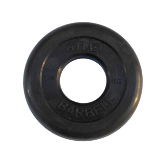 Диск обрезиненный BARBELL ATLET 1.25 кг / диаметр 51 мм