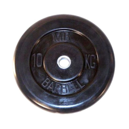 Диск обрезиненный BARBELL MB (металлическая втулка) 10 кг / диаметр 26 мм
