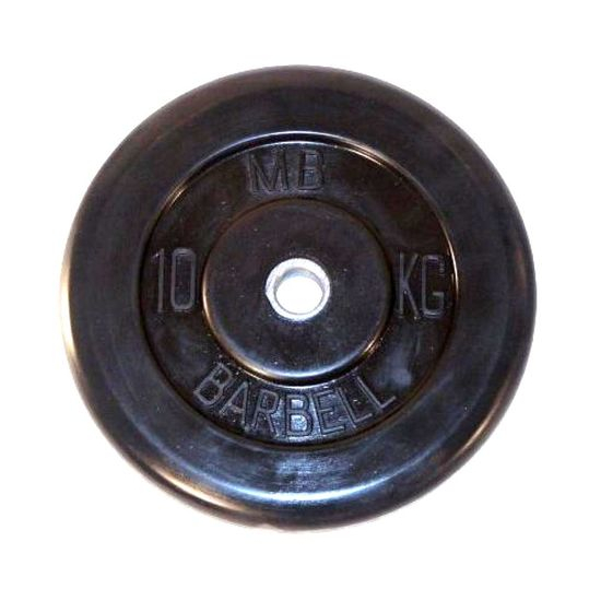 Диск обрезиненный BARBELL MB (металлическая втулка) 10 кг / диаметр 26 мм