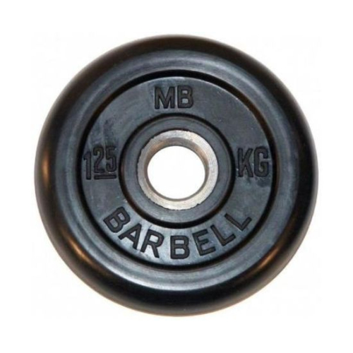 Диск обрезиненный BARBELL MB (металлическая втулка) 1.25 кг / диаметр 26 мм