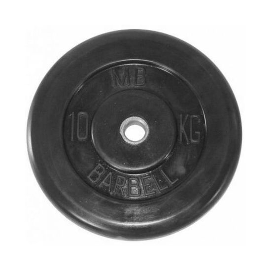 Диск обрезиненный BARBELL MB (металлическая втулка) 10 кг / диаметр 31 мм