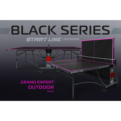 Стол теннисный GRAND EXPERT 4 Всепогодный Black