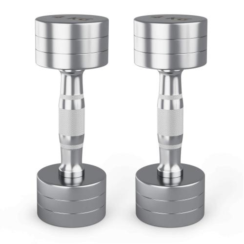 Гантель UNIX Fit PRO круглая хромированная 4 кг, 2 шт.