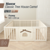 Большой детский игровой манеж UNIX Kids Classic Tree House / Классик домик на дереве 180 x 200 см бежевый