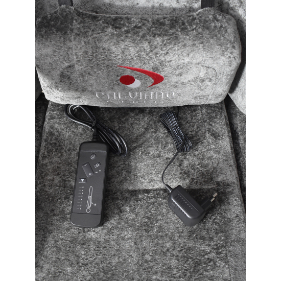 Вибромассажное кресло Calviano Nero dark grey plush