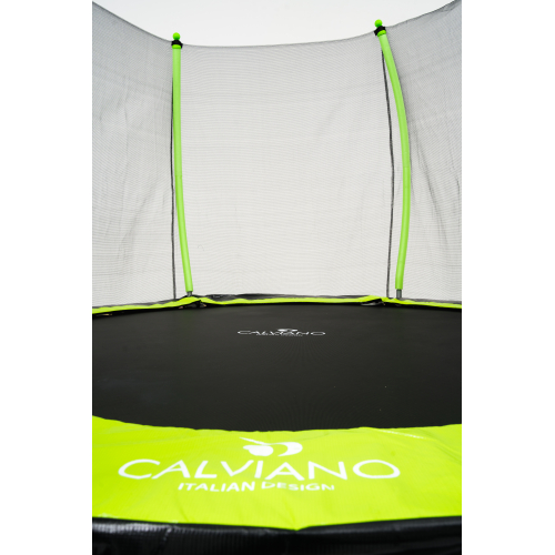 Батут пружинный с защитной сеткой Calviano 252 см - 8ft OUTSIDE master green
