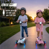 Самокат UNIX Kids Light с подсветкой, серый