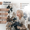 Конструктор UNIX Kids Snowflakes / Снежинки (32 шт.) серый, бежевый