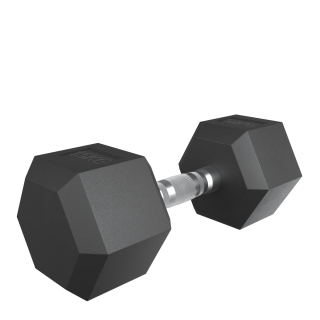 Гантель гексагональная UNIX Fit обрезиненная 15 кг, 2 шт.