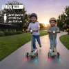 Самокат UNIX Kids Light с подсветкой, зеленый