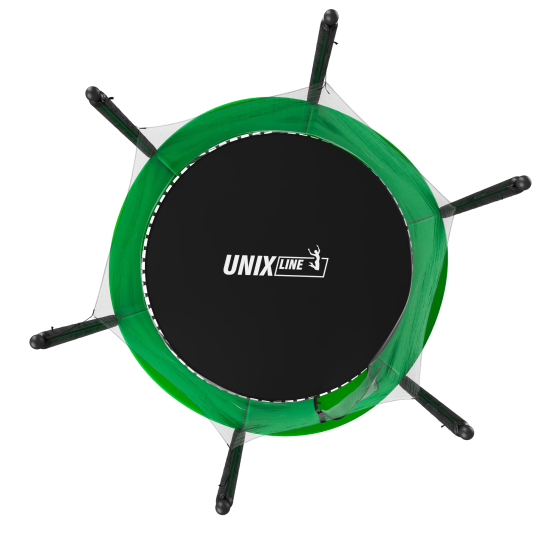 Батут UNIX Line Simple 6 ft (183 см) с внутренней защитной сеткой, зеленый