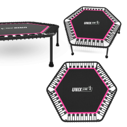 Батут спортивный UNIX Line FITNESS Lite Pink (125 см)