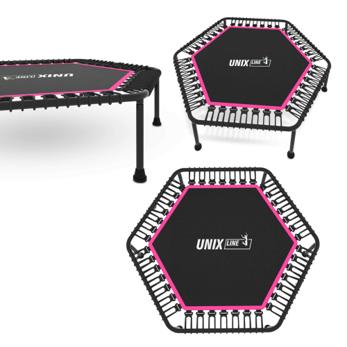 Батут спортивный UNIX Line FITNESS Lite Pink (125 см)