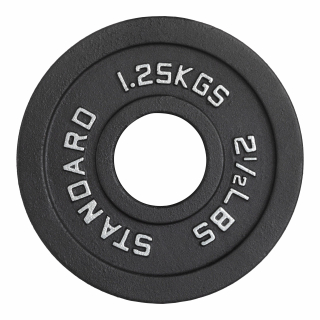 Диск 51 мм. чугунный окрашенный  1,25 кг (2 штуки)   VictoryFit VF-SC510125-2