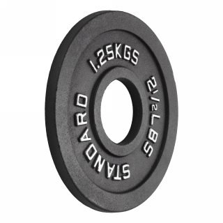 Диск 51 мм. чугунный окрашенный  1,25 кг (2 штуки)   VictoryFit VF-SC510125-2
