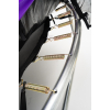 Батут пружинный с защитной сеткой Calviano 252 см - 8ft OUTSIDE master purple