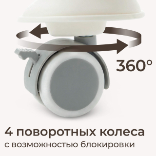 Стул для кормления UNIX Kids Ocean / Океан белый