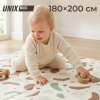 Игровой коврик складной UNIX Kids Traces / Следы 180x200 см коричневый