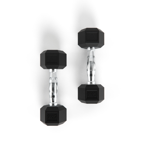 Гантели DFC Гексагональные, 2 шт. по 9 кг