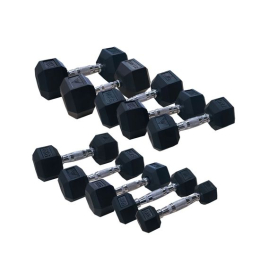 Гантельный ряд DFC от 1 кг до 25 кг