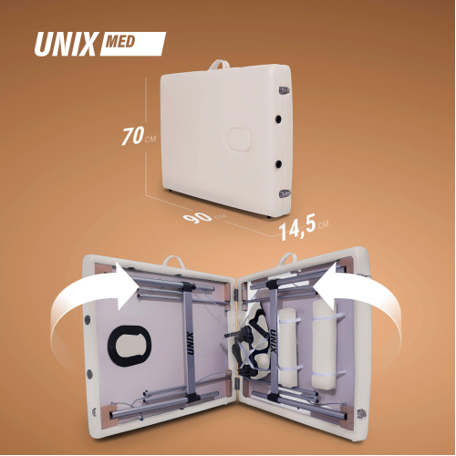 Массажный стол UNIX Master 2 Section White