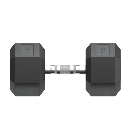 Гантель гексагональная UNIX Fit обрезиненная 25 кг / шт.