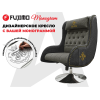 Дизайнерское кресло FUJIMO Monogram Coal Steel