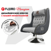 Дизайнерское кресло FUJIMO Monogram Silver Steel