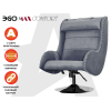 Дизайнерское массажное кресло EGO Max Comfort Серый