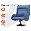 Дизайнерское массажное кресло EGO Max Comfort Синий