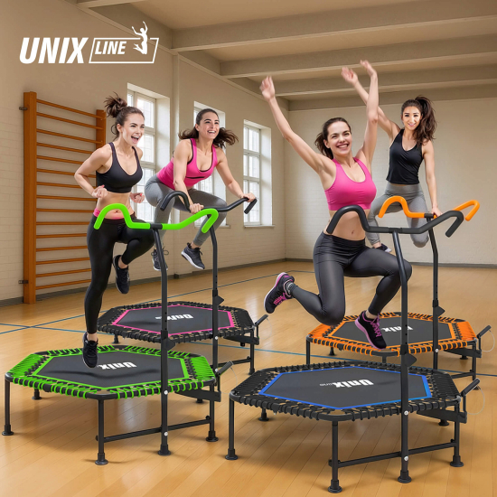Батут спортивный UNIX Line FITNESS PRO (125 см) Orange
