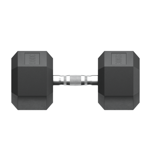 Гантель гексагональная UNIX Fit обрезиненная 30 кг / шт.