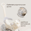 Лошадка-качалка-беговел UNIX Kids с ручкой серый