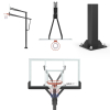 Баскетбольная стойка стационарная UNIX Line B-Stand-TG PRO 72"x42" (180 х 105 см) R45 H230-305 см