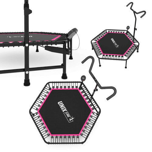 Батут спортивный UNIX Line FITNESS PRO (125 см) Pink