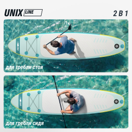 SUP-борд UNIX Line Голубая лагуна / Blue Lagoon (320 см)