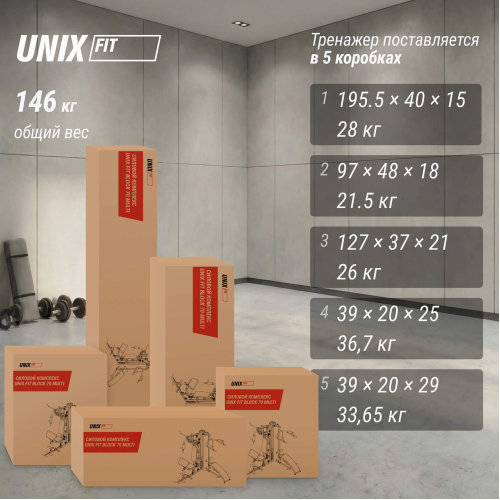 Силовой комплекс UNIX Fit BLOCK 70 MULTI