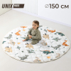 Коврик стеганный UNIX Kids Dino / Дино круглый 150 см