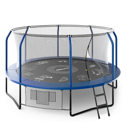 Батут UNIX Line SUPREME GAME 14 ft (Blue)