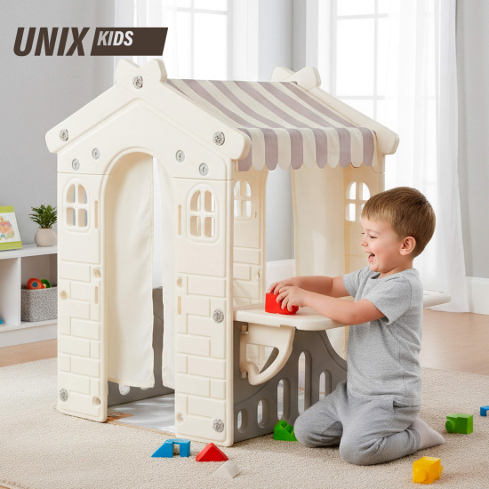 Домик-кафе UNIX Kids со столом серый