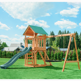 Детский игровой комплекс UNIX Line (6 in 1) Dark Green