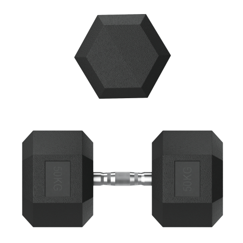 Гантель гексагональная UNIX Fit обрезиненная 50 кг / шт.