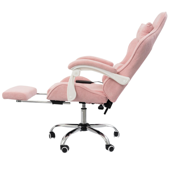 Вибромассажное кресло Calviano AVANTI ULTIMATO pink fabric